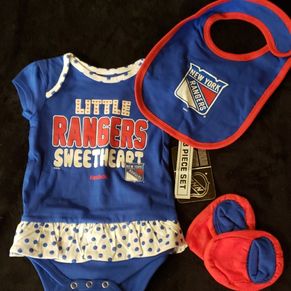 New York Rangers baby onesie